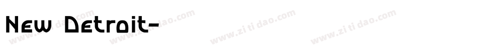New Detroit字体转换